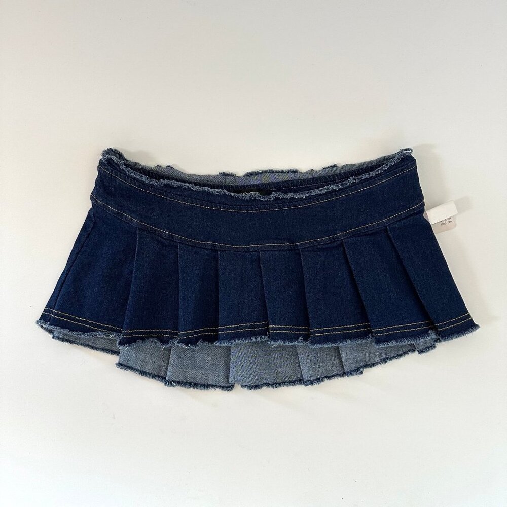 Edge Dark Blue Mini Skirt